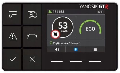  Помощник на водача Yanosik GTR