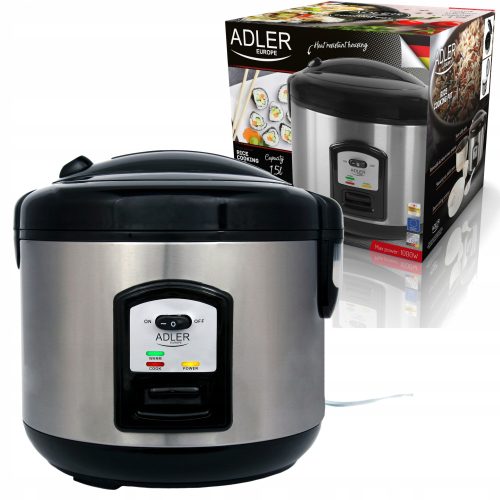  Тенджера за готвене на ориз Adler AD6406 1.5 л сребриста
