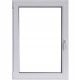 PVC ДОГРАМА 50 X 80 / 500 X 800 PVC ДОГРАМА ЛЯВА RU БЯЛА 24Ч
