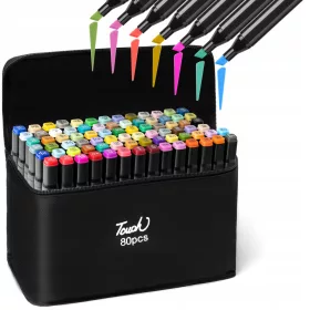    МАРКЕРИ, МАРКЕРИ, ХИМАЛИ, АЛКОХОЛНИ ТРИПС, ДВУСТРАННИ, 80 ЦВЯТА