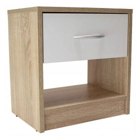    ШКАФ НОЩНА МАСА НАКА БЯЛ ДЪБ СОНОМА