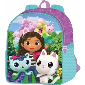    Раница за детска градина с едно отделение Cat's House Gabi Jacob момчета, момичета Нюанси на лилаво, Нюанси на синьо, Нюанси на розово