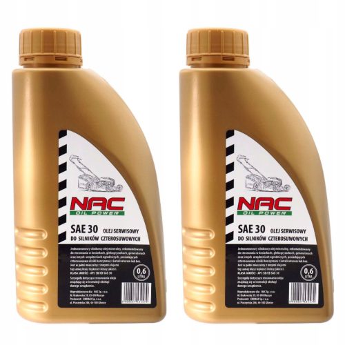 Масло за косачки - Масло за четиритактови двигатели NAC SAE30 0.6L