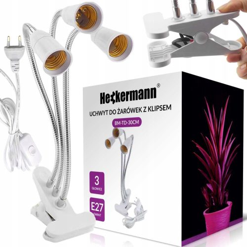 Лампа за отглеждане на растения - Крушка Heckermann GROW за отглеждане на растения 100 W + СТИКЕР НЕ ХВЪРЛЯЙТЕ