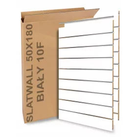   Slatwall ПАНЕЛ Spacewall Best-Line 50x180cm 17 BUTTERS WHITE (РАЗЛИЧНИ ЦВЕТОВЕ)