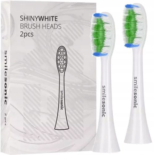 Накрайници Smilesonic ShinyWhite, бели, 2 бр.