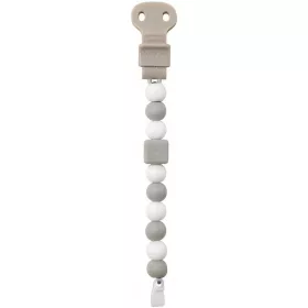    Висулка за залъгалка Nattou, нюанси на сиво и сребро