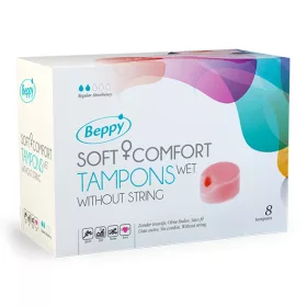   Beppy Soft + Comfort Wet Tampons меки тампони без връв, влажни, 8 бр