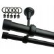 Двоен корниз за таван BLACK LOFT Fi25+19/350см жаби