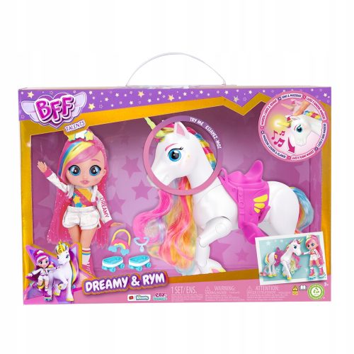  IMC Toys Cry Babies BFF мечтателна кукла и интерактивен еднорог Rim 87798