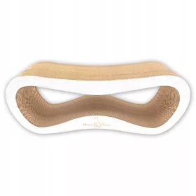    Нисък стълб за драскане, легло за драскане Mruu&Pruu LEON до 60 cm WHITE MLNŻ LARGE