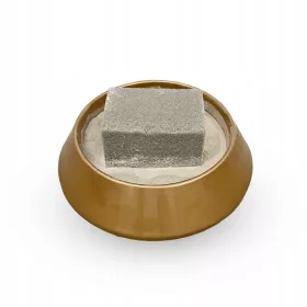    Гипсова купа с гъба, ГОТОВА пластмасова саксия икебана за златна декорация