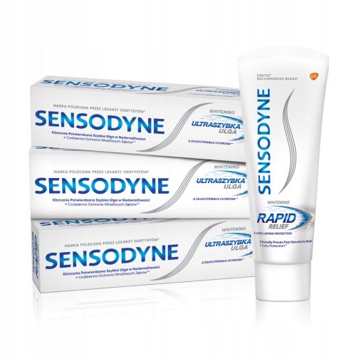  Sensodyne Rapid Whitening Paste за чувствителни зъби 75мл х3
