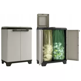   Keter 246640 сив и черен контейнер за сортиране на отпадъци