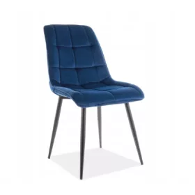    Стол Signal, кадифе, нюанси на синьото, 1 бр.