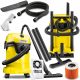 Kärcher WD3 1000 W индустриална прахосмукачка + накрайник за тапицерия KARCHER SE 4001 SE 5100