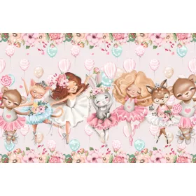   Фототапет ЗА МОМИЧЕ РОЗОВИ БАЛЕРИНИ 294x260 RB01