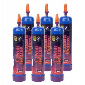   6 × патрони за сифон за бита сметана Cream Deluxe 0,95 л 1
