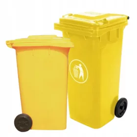   Жълт контейнер за отпадъци Mirpol 120л