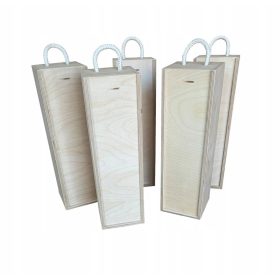   Кутия, контейнер - ДЪРВЕНА КУТИЯ ЗА ВИНО ПОДАРЪЧЕН КОМПЛЕКТ ЗА ДЕКУПАЖ - 20 БР.