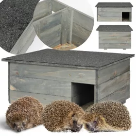    Къща за таралеж Wamar 22 x 39 x 49 см сива