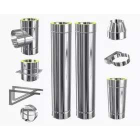   Система комин на конзола ИЗОЛИРАН fi 120 двустенен ВЪНШЕН МОДУЛЕН