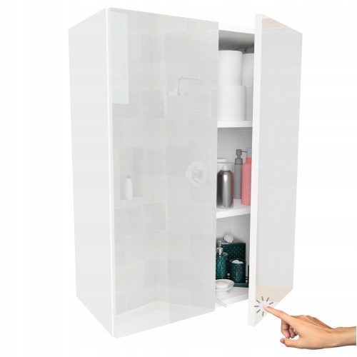 Окачен шкаф Miradu Pure 78x60x30 см, бял гланц