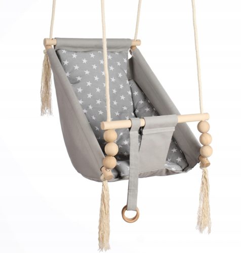Люлка 3 в 1 Kidaboo, геометрична шарка, сива
