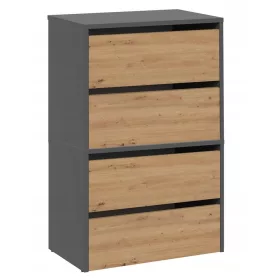    Шкаф за обувки TopEshop 60 х 88 х 36 см антрацит