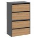  Шкаф за обувки TopEshop 60 х 88 х 36 см антрацит