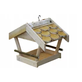   Хранилки за птици - Хранилка за птици от бреза