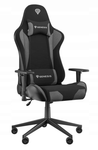  Геймърски стол Genesis NITRO 440 G2, черен и сив плат