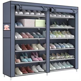    Шкаф за обувки Severno 118 x 108 x 30 см нюанси на сивото