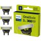  Philips Norelco OneBlade ножче за бръснене с две остриета, 3 бр.
