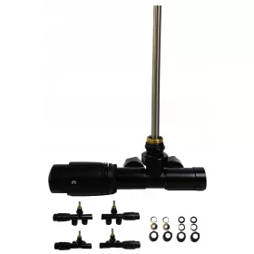   Aqua Heating H2006BK кран за радиатор с един отвор, черен