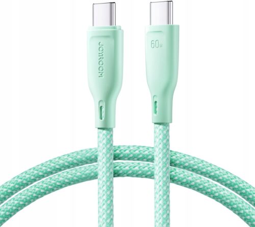  Joyroom USB type C - USB type C кабел 1 м зелен