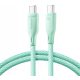  Joyroom USB type C - USB type C кабел 1 м зелен