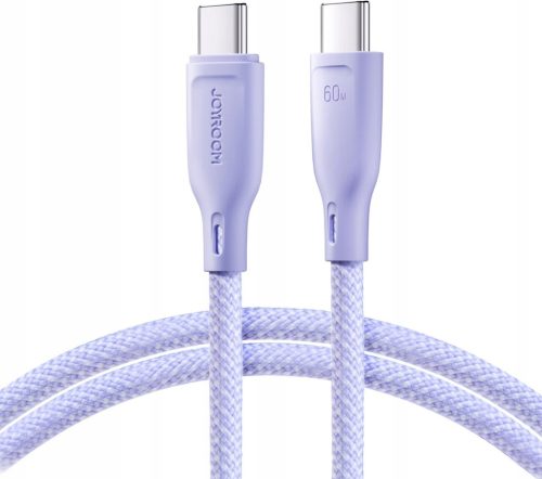  Joyroom USB type C - USB type C кабел 1 м лилав