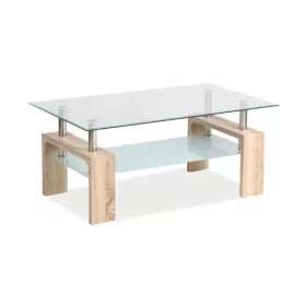    Сигнална пейка, правоъгълни пейки, 100 x 60 x 55 см, дъб сонома