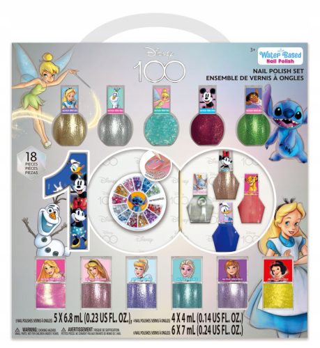  ПОДАРЪК DISNEY 100 YEARS MEGA КОМПЛЕКТ ЛАКОВЕ И ДЕКОРАЦИИ ЗА РИСУВАНЕ НА НОКТИ