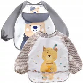    Пиамбо лигавник 4428 сива престилка 1 бр + детска престилка Пиамбо кипърско розово