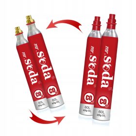    2x ГАЗ ЗА ПЪЛНЕНЕ НА ХРАНИТЕЛНАТА БУТИЛКА CO2