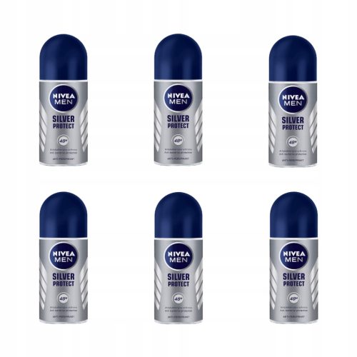 Nivea MEN Silver Protect 6 бр х 50 мл рол-он антиперспирант