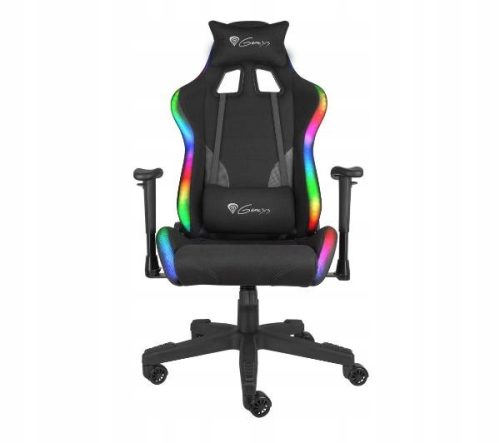 Геймърски стол Genesis Trit 600 RGB, черен плат