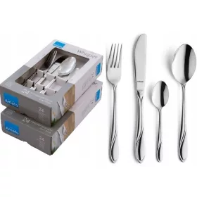   Комплект прибори за хранене - Комплект прибори Amefa Whisper, неръждаема стомана, без никел, 48 бр.