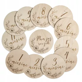    Дървени месечни табели за Project-Pro снимки 12 бр