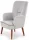  Традиционно кресло Halmar, нюанси на сивото
