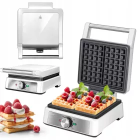    Гофретник MPM MGO-41 1600 W сребрист/сив