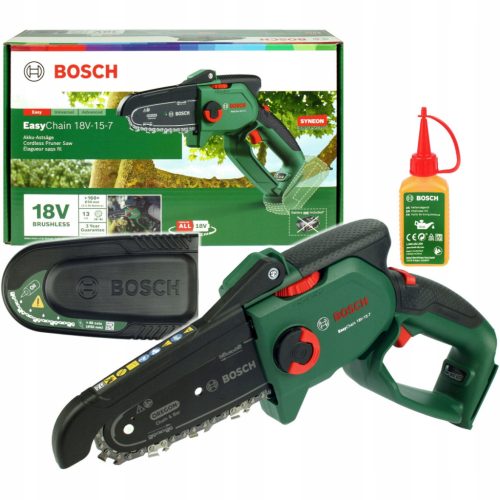  Bosch Easy Chain 18V-15-7 акумулаторен трион, фреза, трион за клони