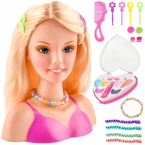  Kruzzel Beauty стилизираща глава с аксесоари 16 бр. + Стикери Classic 4F 1 бр.